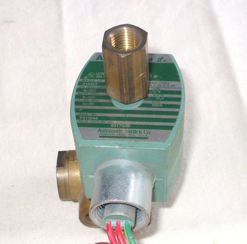 Asco 8317G35 ,1/4&#034;  3 Way Solenoid Valve 120v., Used.