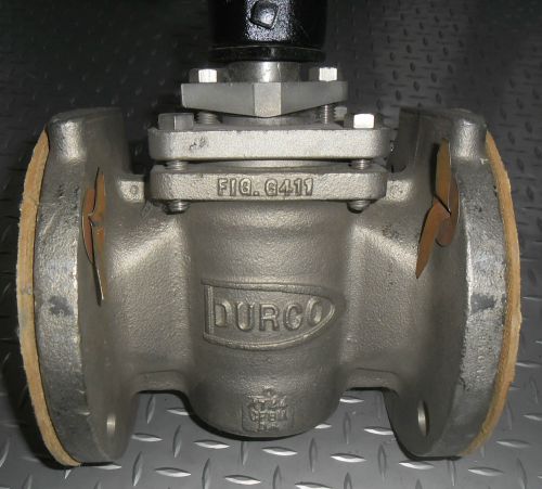 Durco 3&#034; class 150 flanged cf8m plug valve g411 for sale