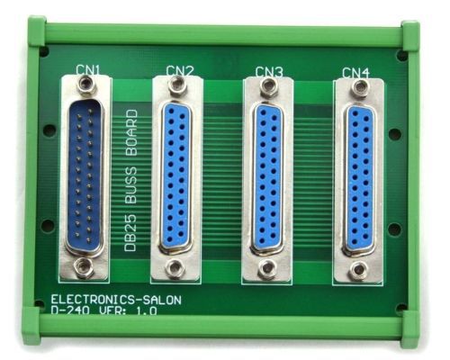 Db25 d-sub 1 male 3 female buss board din rail mounted interface module. d240at for sale