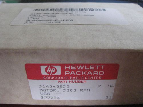Hewlett Packard HP 5140-0030 AC Fan Motor 3000 rpm HD  htf project orig. Parts