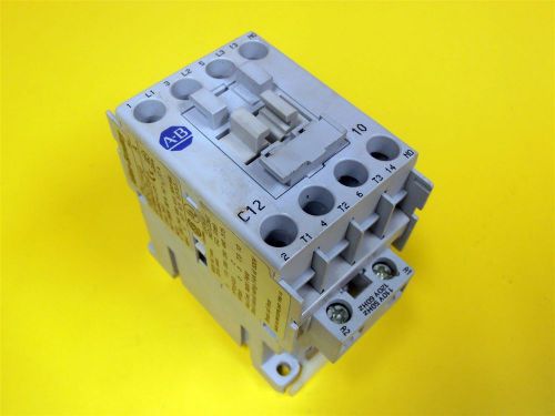 AB Allen Bradley 100-C12*10 Ser. A. Contactor, 600 VAC Max 25 A. encl.