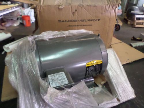 BALDOR 3/.75 HP INDUSTRIAL MOTOR, 460V, 1725/850 RPM, 184T FR, NEW- IN BOX