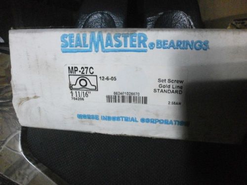 Mp27c sealmaster pillow block, 1-11/16&#034; shaft size nib for sale