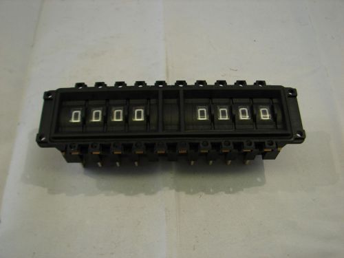 Contraves qb731so (8) digit counter assembly ***xlnt*** for sale