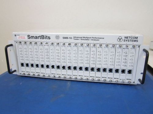 SmartBits SMB-10 Multiport Performance Tester/Simulator/Analyzer w/ 20x ML-7710