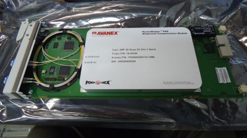 Avanex powershaper dispersion compensation fds dcm) for 60km smf in 1.55um c-ban for sale