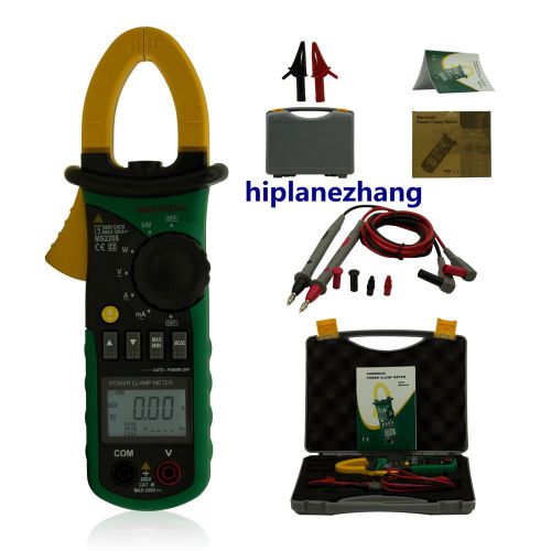 Small Current 2mA-4A 4A-200A Harmonic Power Clamp Meter Tester True RMS MS2208