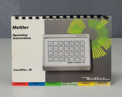 Mettler CountPac-M Application Package Operating Instructions