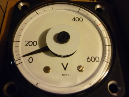 Unused boat / ship crompton volt panel meter 0-600 volts for sale