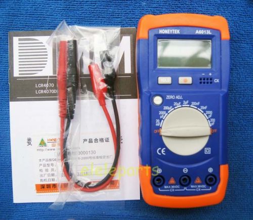 A6013L Capacitance Capacitor Meter Tester Multimeter 20mf-200PF+tracking number