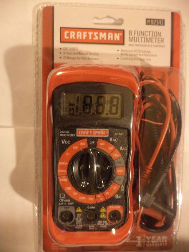 Craftsman Compact 8 Function Multimeter ** New ** in Package 82141 1Yr Warranty