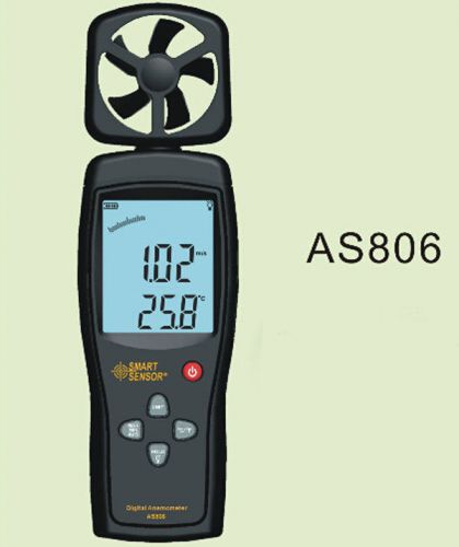 AS806 Portable Digital Anemometer Wind Speed Meter Flow Meters AS-806