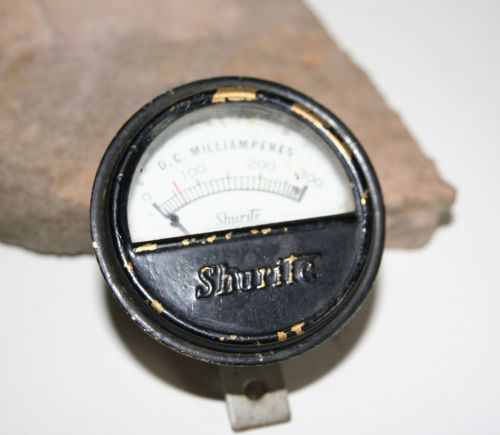 Vintage shurite d.c. milliamperes panel meter for sale