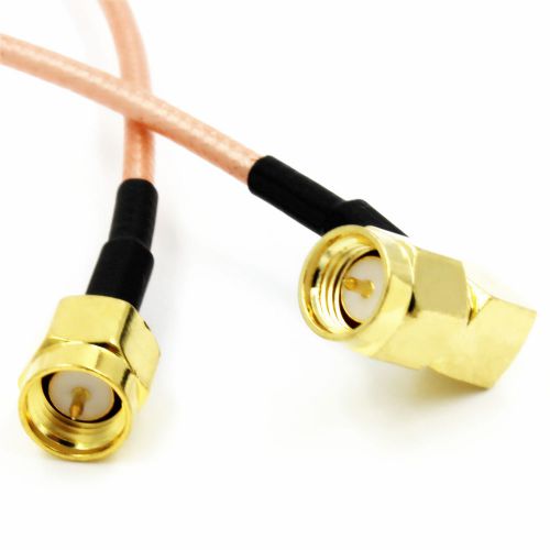 SMA male right angle to SMA male RF straight cable RG316 pigtail 30cm