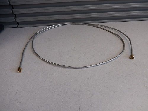 GOLD PLATED SMA MALE SEMI RIGID FLEXIBLE CABLE ASSEMBLY 60&#034;  1136