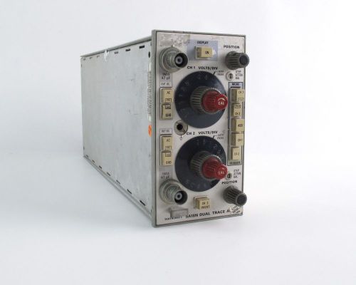 Tektronix 5A18N Oscilloscope Dual Trace Twin Channel Amplifier Plug-In