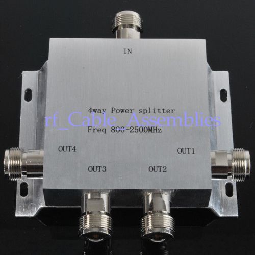 N female jack connector 800-2500MHz 4-way Power Divider 50? 117.4*113.5*22mm