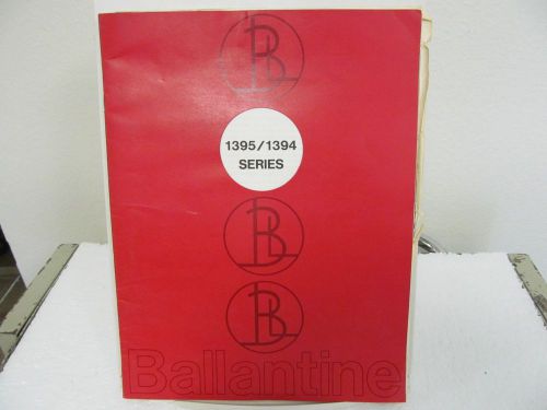 Ballantine 1395/1394 Series Thermal Converters Service Manual