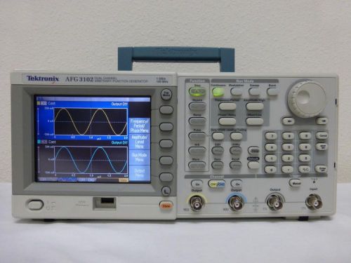 Tektronix afg3102 100 mhz, 2 channel arbitrary function generator - calibrated! for sale