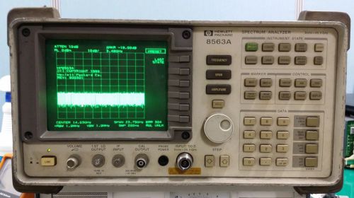 Agilent HP  8563A RF Spectrum Analyzer 9KHz to 26.5GHz  Opt 026,  Failure