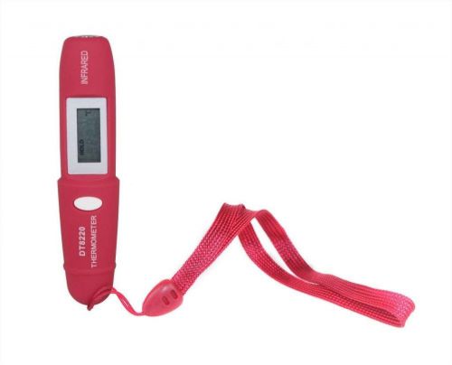 Infrared Thermometer Non-Contact  IR Digital LCD  Mini Pen / Type Red+track