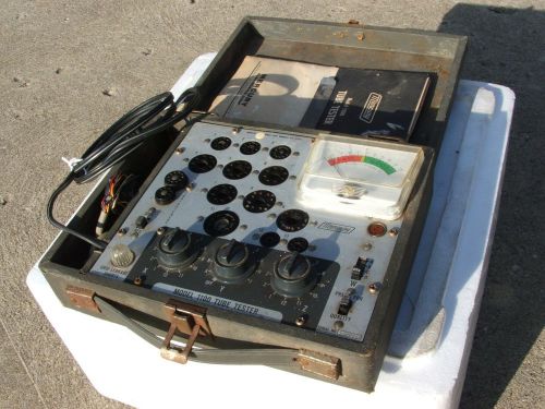 Mercury 1100 vacuum tube tester radio tv with chart book vintage nr for sale