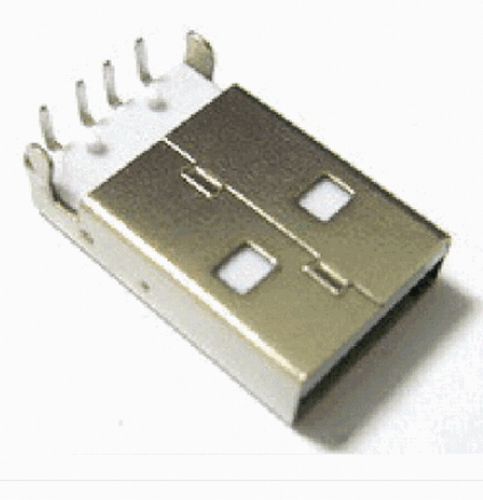 100PCS USB TYPE-A 4PIN 4-PIN MALE PANEL MOUNT CONNECTOR