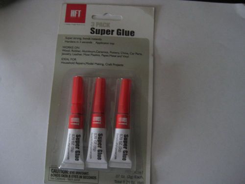Hft 3 pack super glue for sale