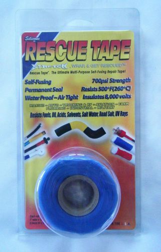 Silicone Rescue Tape Self-fusing Repair Tape 1 inch wide by 12 feet long Blue
