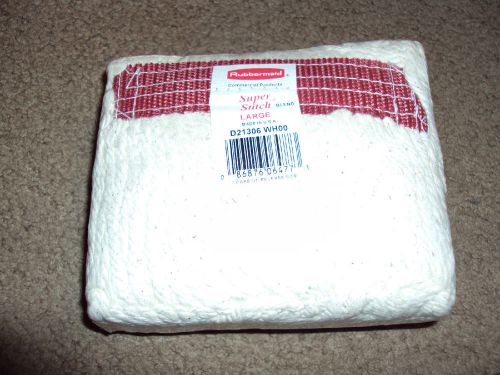 Rubber Maid Commerical Super Stitch Mop Head #D213 Large NIP