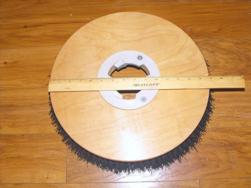 15&#034; BASSINE 355399 Spin Off 3&#034; Bore Wood Rotary Floor Scrubbing Burnisher Brush
