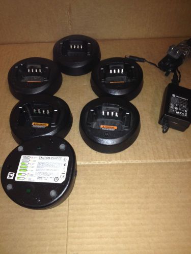 Lot 5 oem motorola charger  cp185, cp 185, tested used. for sale