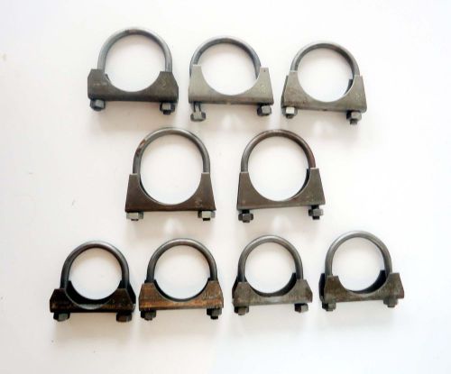 9 vintage clamps:  3x 2&#034;, 2x 2 1/8&#034;, 2x 1 3/4&#034;, 2x 1 7/8&#034; for sale
