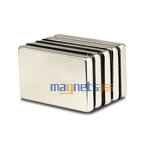 5pcs N35 Super Strong Magnets Block Square Rare Earth Neodymium F40 x 25 x 5mm