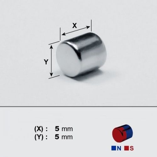 Neodymium Magnets DISC 5 x 5mm Thick, N42 Grade x  20 pieces