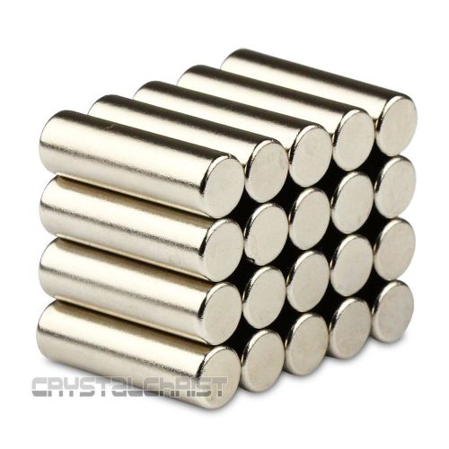 20pcs Super Strong Round Cylinder Magnet 6 x 20mm Disc Rare Earth Neodymium N50