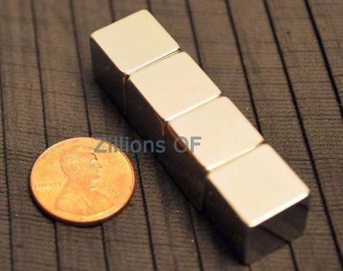 4 Neodymium Magnets 1/2x1/2x 1/2 Block Rare Earth N48