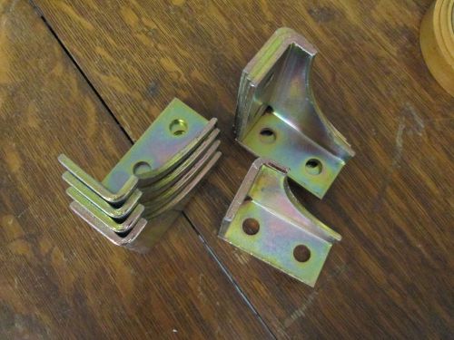 (8) 4 x 3.5 x 1/4 in.Steel Right Angle Brackets Goldguard Superstrut New
