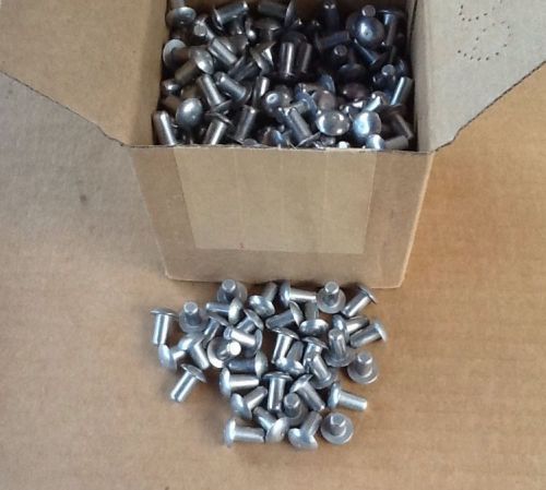 Solid aluminum rivets 1/4&#034; x 1/2&#034; length universal head (500pcs) for sale