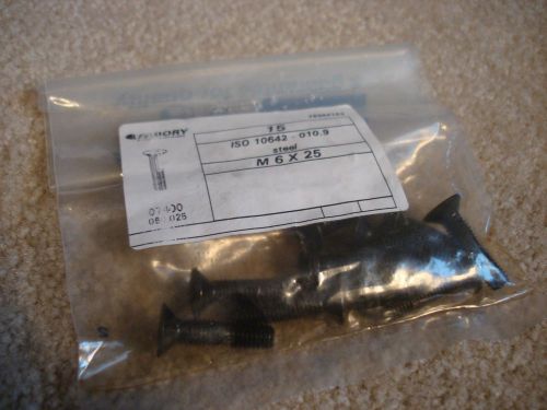 M6x25, 10 pcs hex screws - high strengh (10.9) flat head / countersink screw for sale