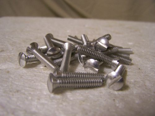 10-24 x 1&#034; oval head aluminum machine screw slotted qty. 24 for sale