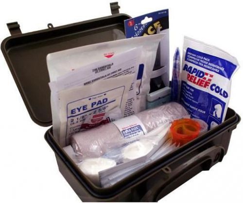 New Fully Stocked General Purpose First Aid Kit w/ Case