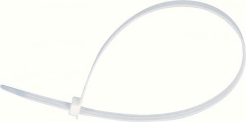 White Plastic Tactical Single Loop Disposable Plastic Restraints 10 Pack