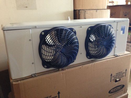 New Air Defrost 2 Fan Walk In Cooler Evaporator 7,200 Btu&#039;s EC Motors 115V R22