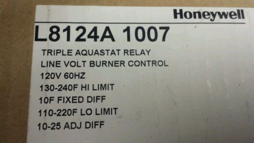 Honeywell L8124A 1007 Triple Aquastat Relay