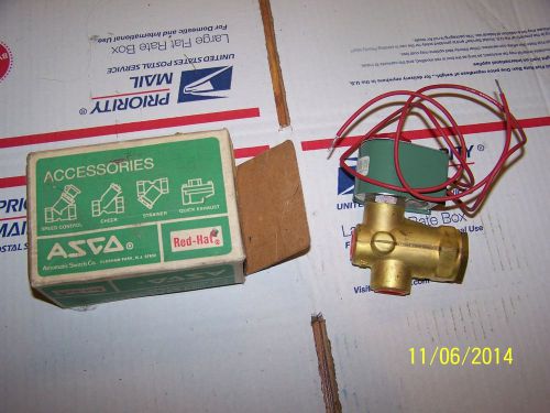 Asco 8223a3 1/2&#034; npt 120v coil solenoid coil &amp; valve   new for sale