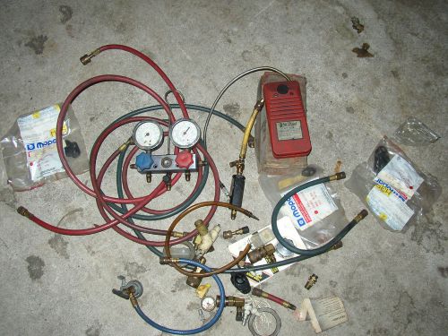 Snap on tools   gauges air conditioning+manifold hoses+ more  lot#hw-27 for sale