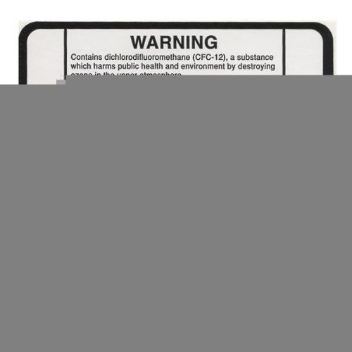 R-12  •  Refrigerant Identification Label  •  Pack of (10) Labels