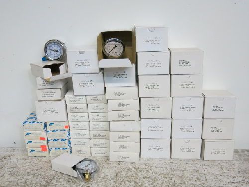 50 mixed pneumatic &amp; hydraulic pressure gauges, pdi 0-10,000-psi kpa-bar for sale
