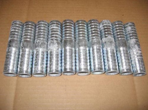 Texas pneumatic air hose repair splicer male male fitting 1&#034; barb coupler 10 pcs for sale